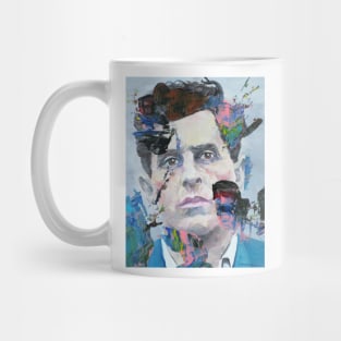 LUDWIG WITTGENSTEIN oil and acrylic portrait Mug